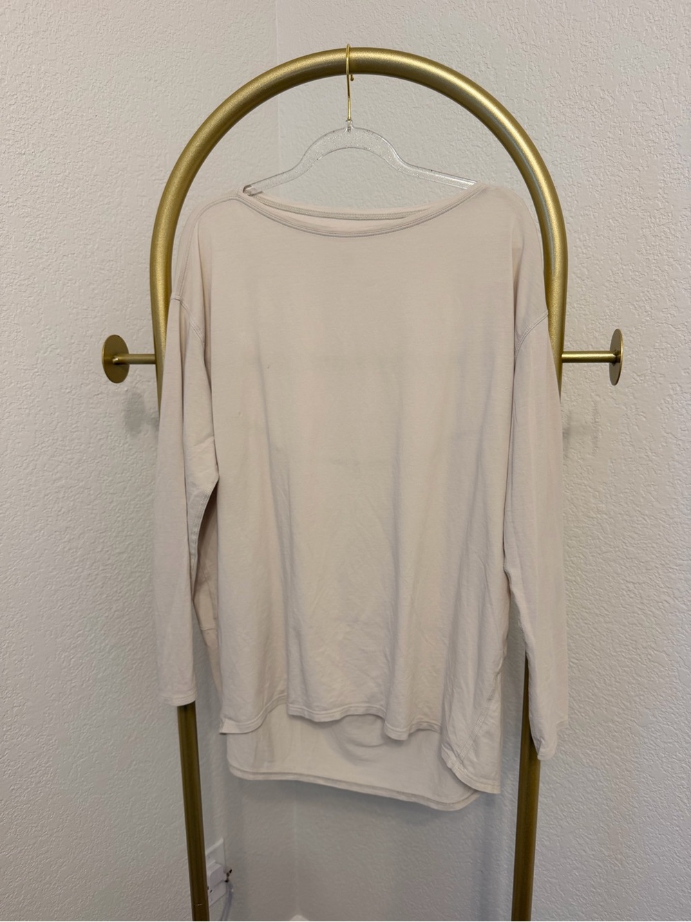 lululemon athletica Relaxed Long-Sleeve Top in Light Beige